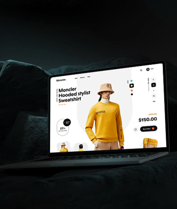 Moncler Ecommerce Web Design Portfolio